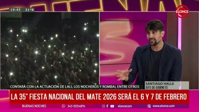 Santiago Halle en Buenas Noches en la previa de La Fiesta del Mate